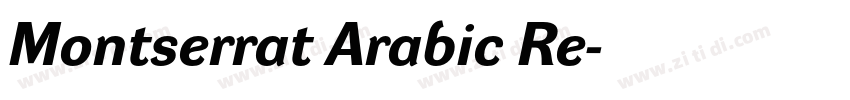 Montserrat Arabic Re字体转换